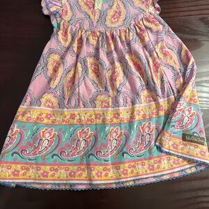 Matilda Jane Pink and Yellow Paisley Dress